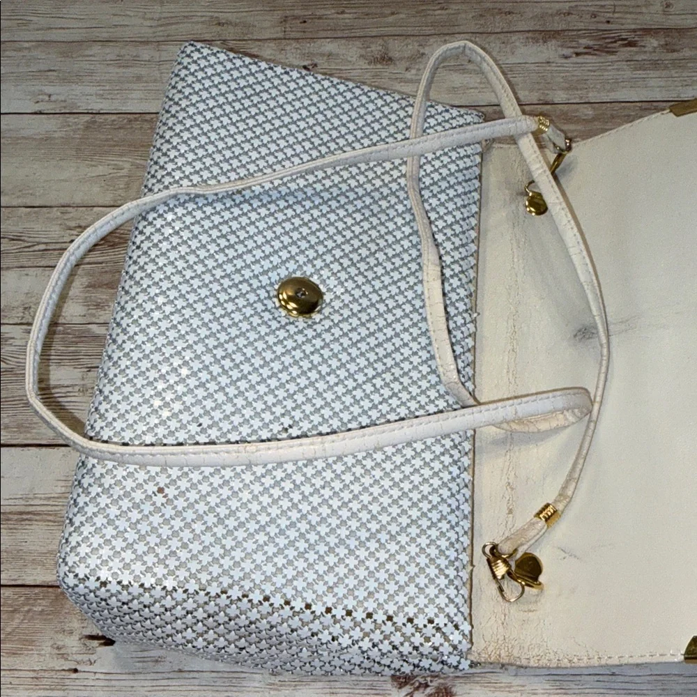 Vintage Bueno Chainmail Clutch with Gold Accents